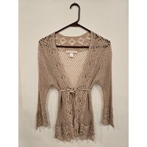 Vintage Victorias Secret Angels Size M/L Crochet Cardigan Cottage Romantic Fairy